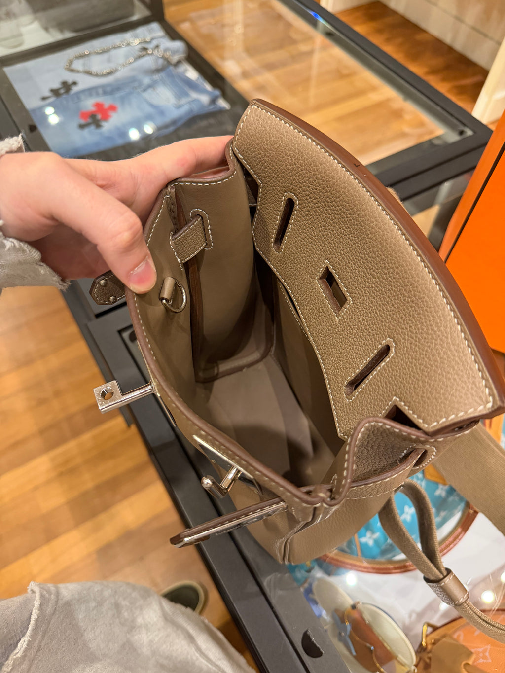 Hermes Hac A Dos PM Backpack in Etoupe