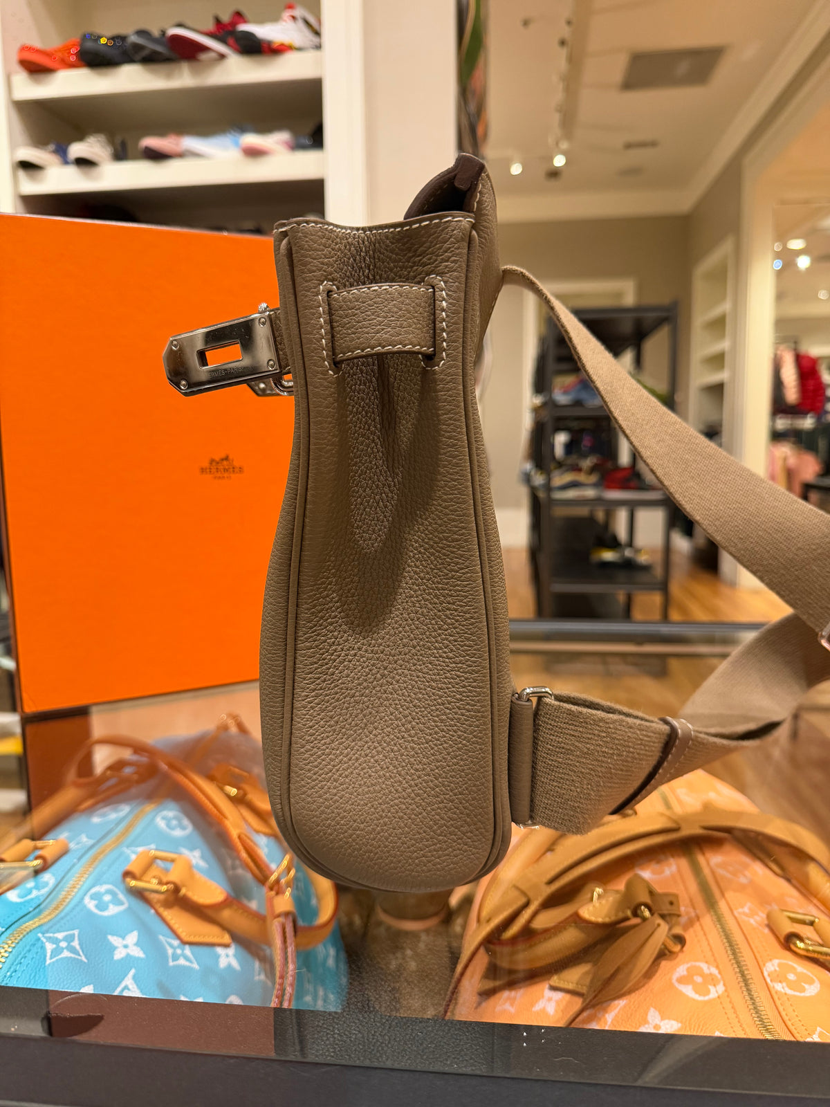 Hermes Hac A Dos PM Backpack in Etoupe