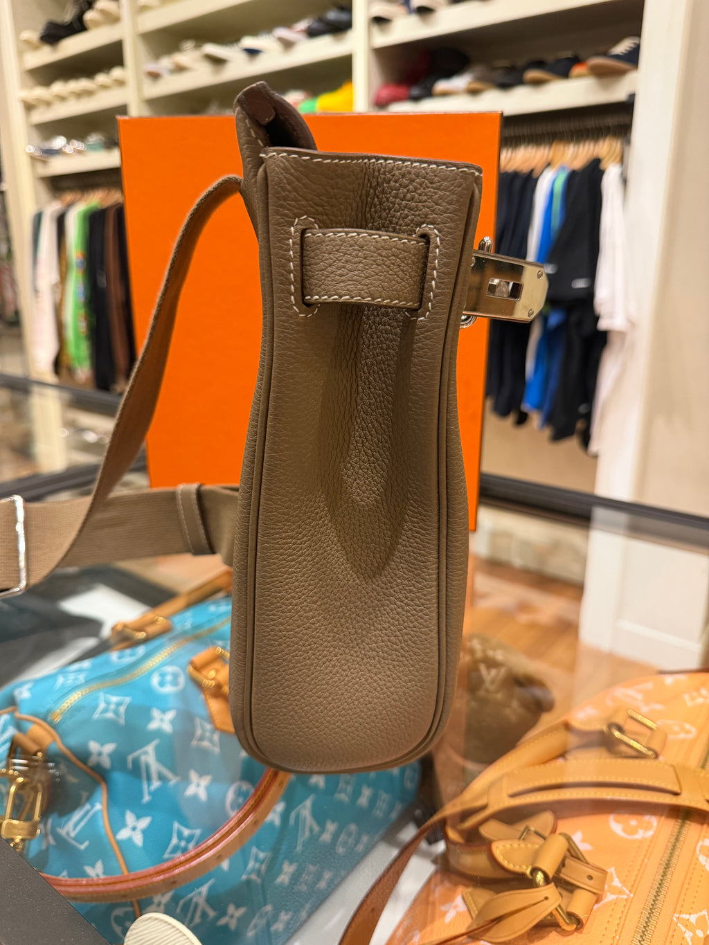 Hermes Hac A Dos PM Backpack in Etoupe