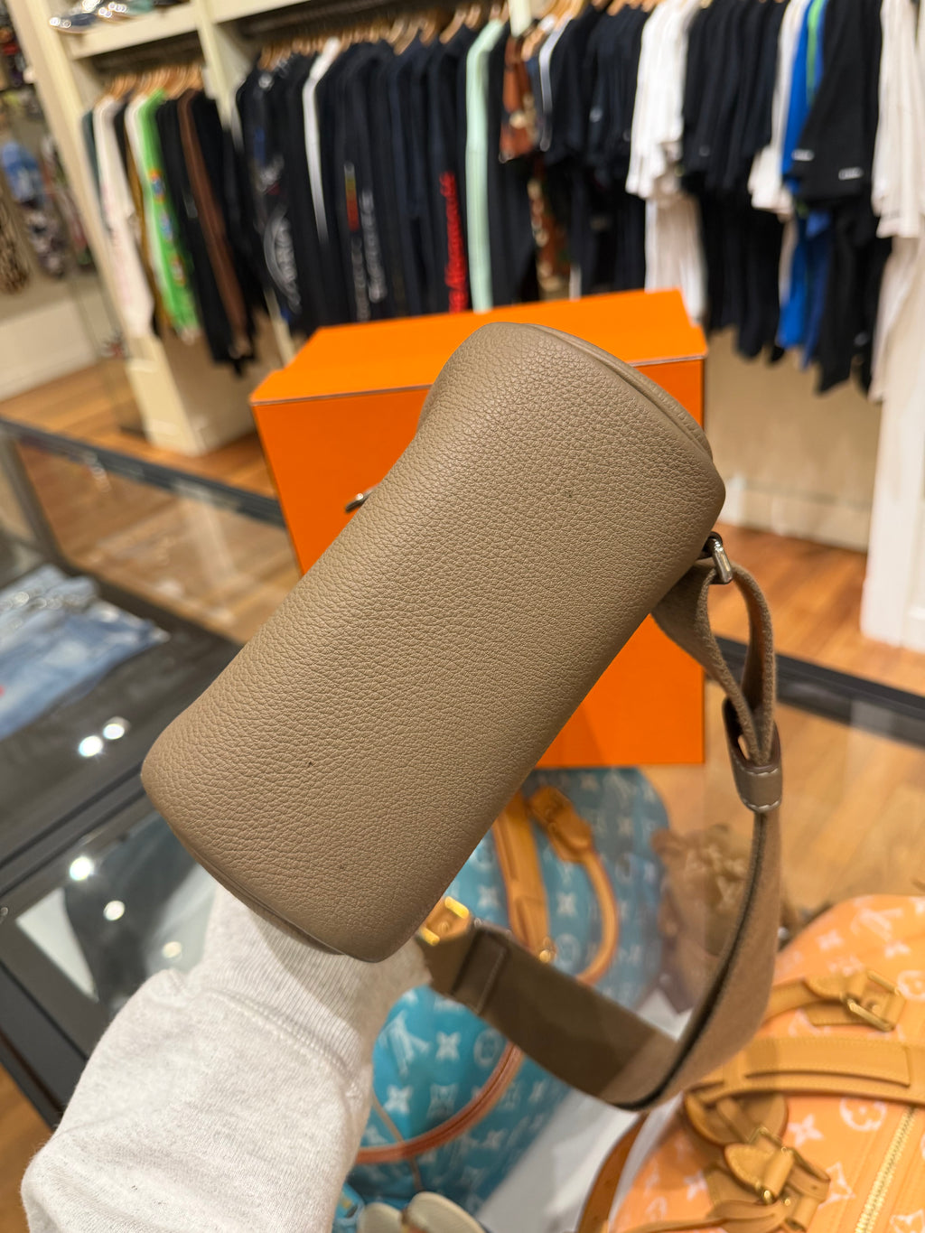 Hermes Hac A Dos PM Backpack in Etoupe