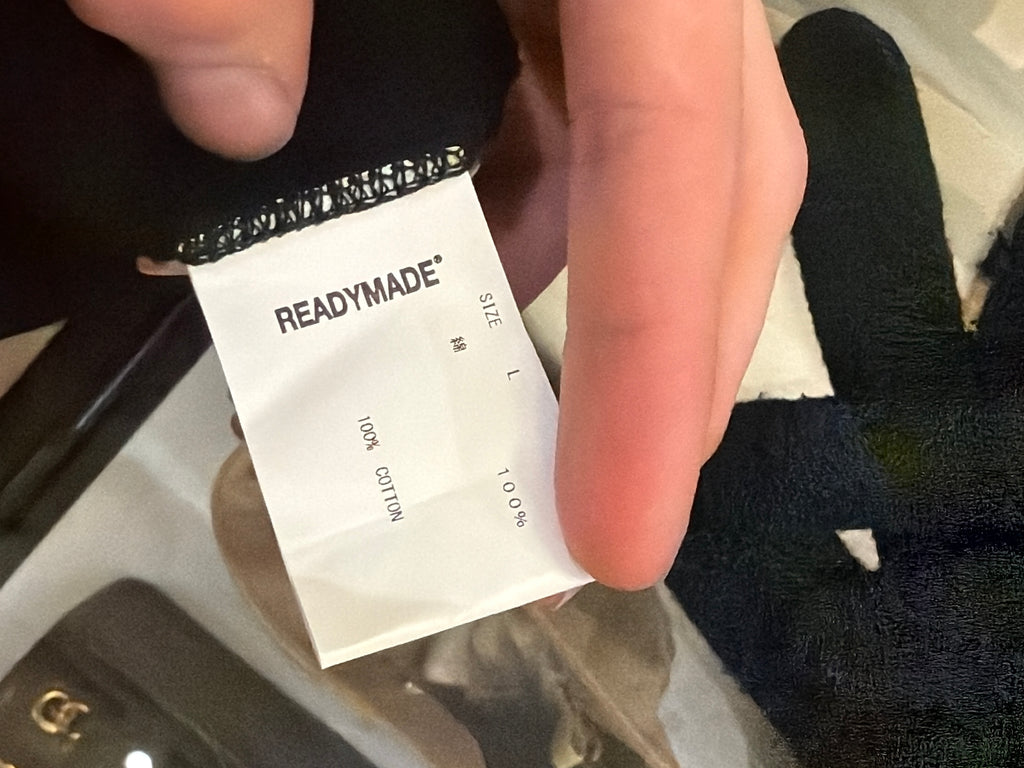 Readymade Collapsed FaceHoodie - Black