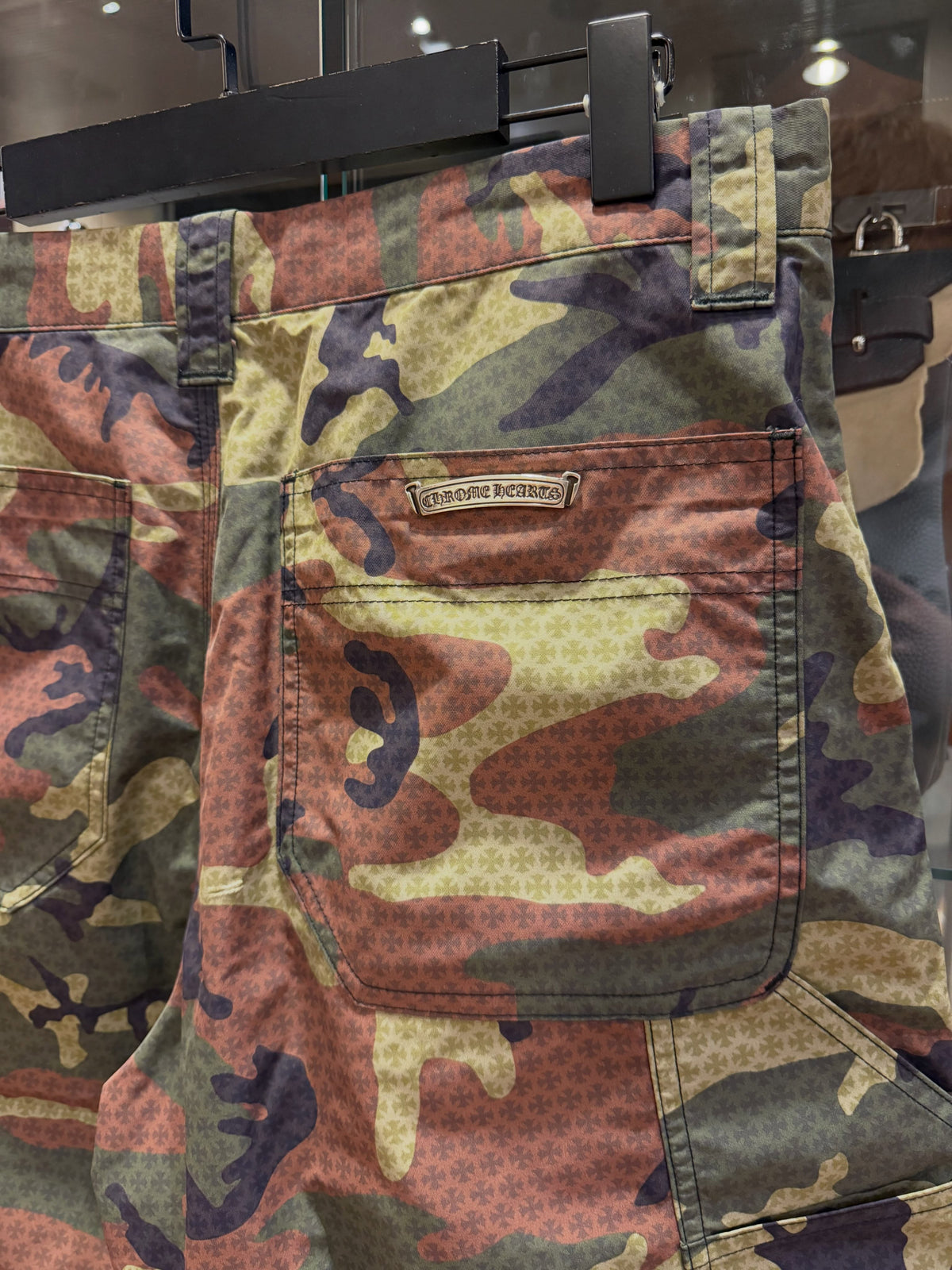 Chrome Hearts Camo Monogram Double Knee Carpenter Pants