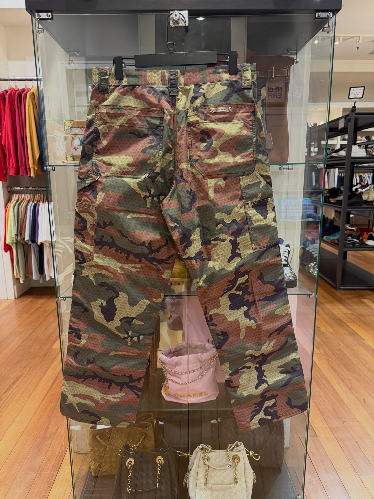 Chrome Hearts Camo Monogram Double Knee Carpenter Pants